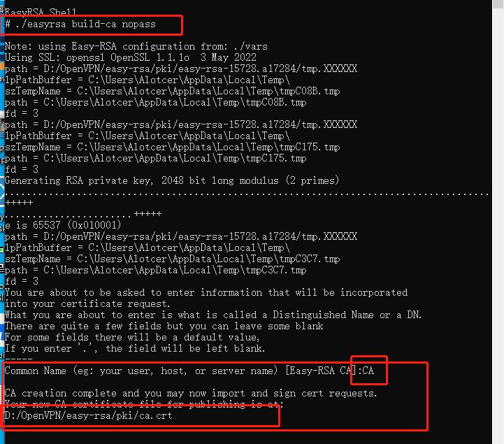 public CA certificate public CA certificate